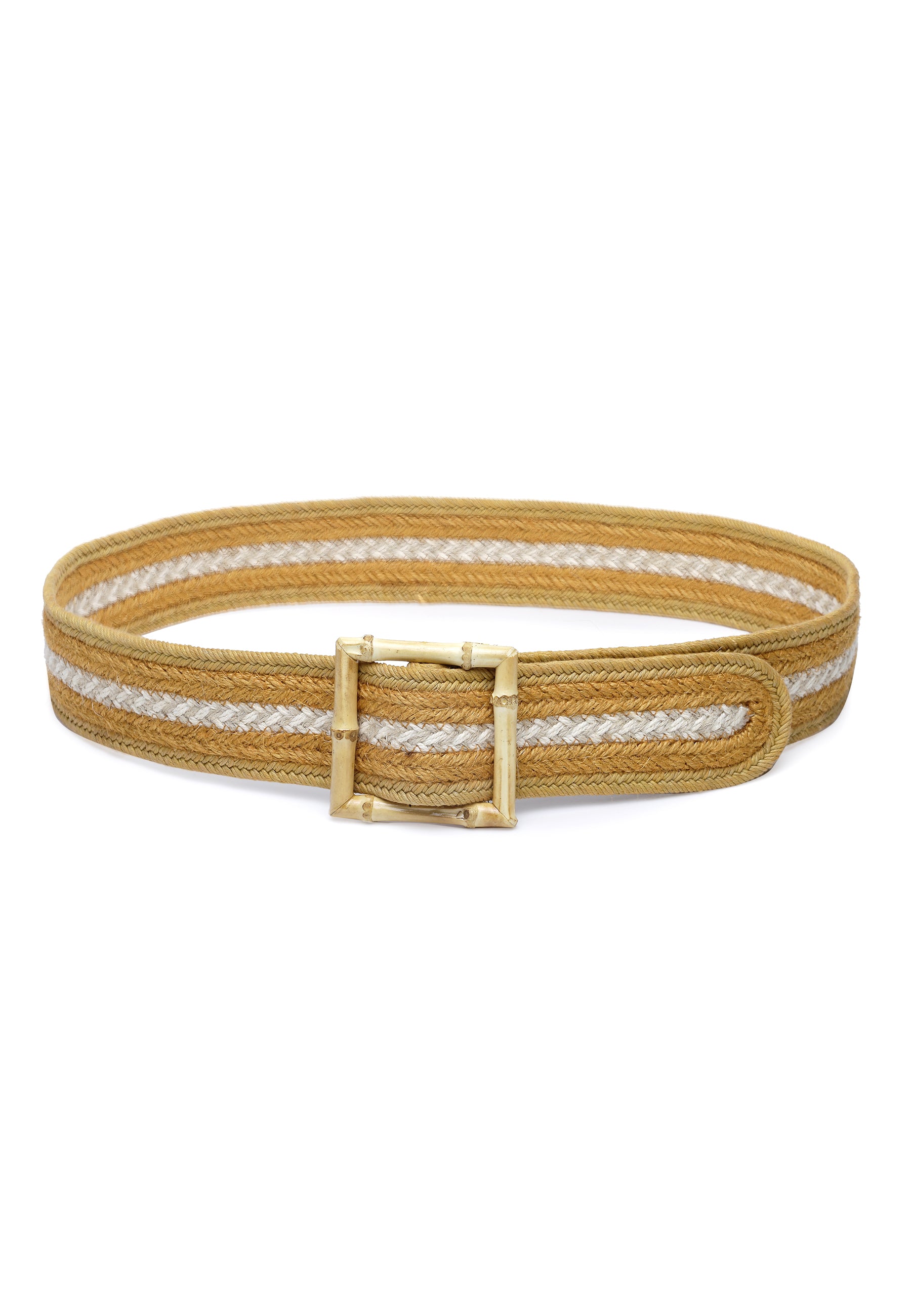 Woven Square Buckle Styling Belt