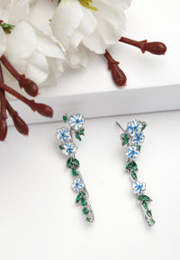 Whimsical Floral Dangle Earrings