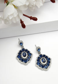 Cubic Zirconia Statement Earrings