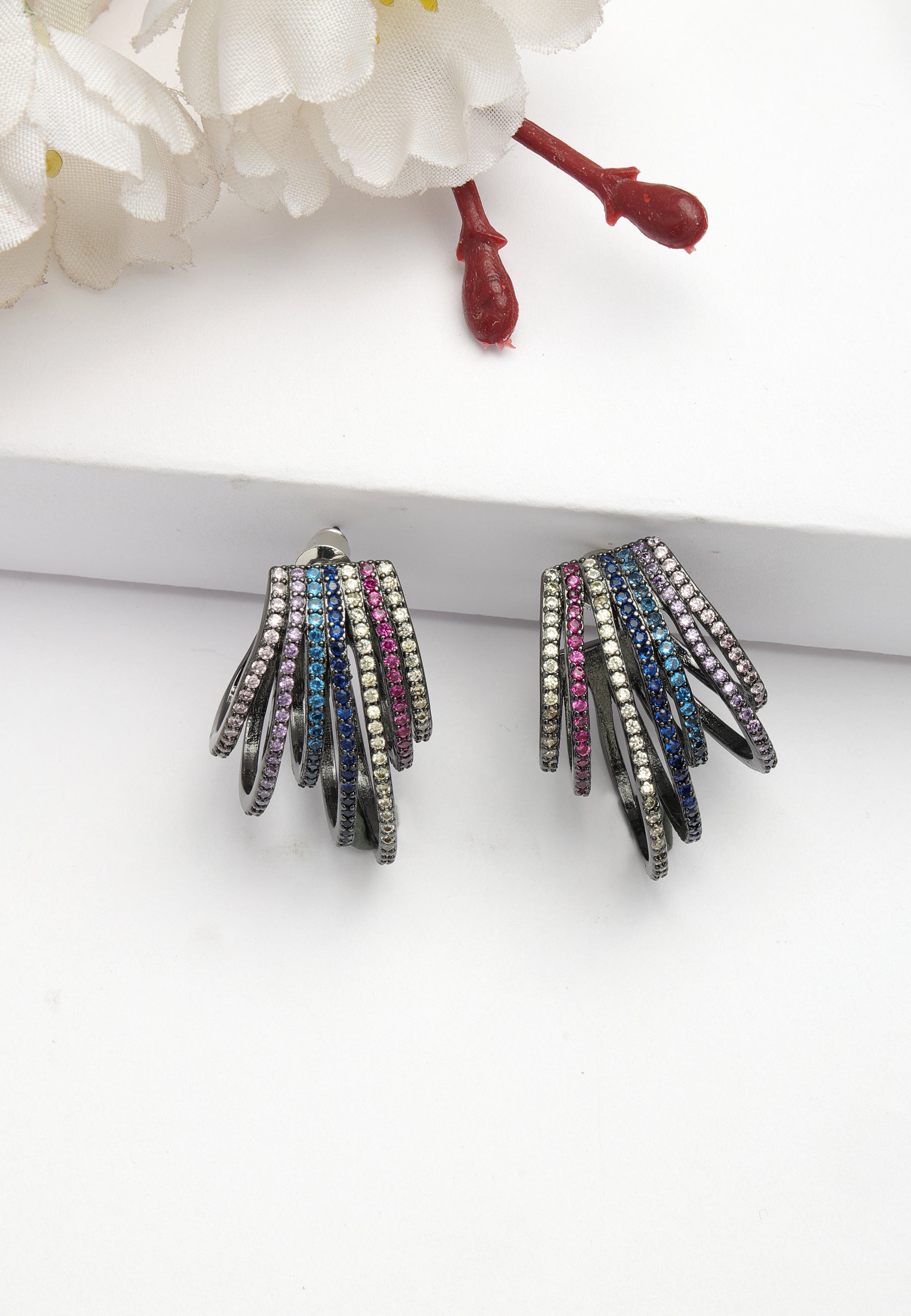 Zirkonia Fringe Studs