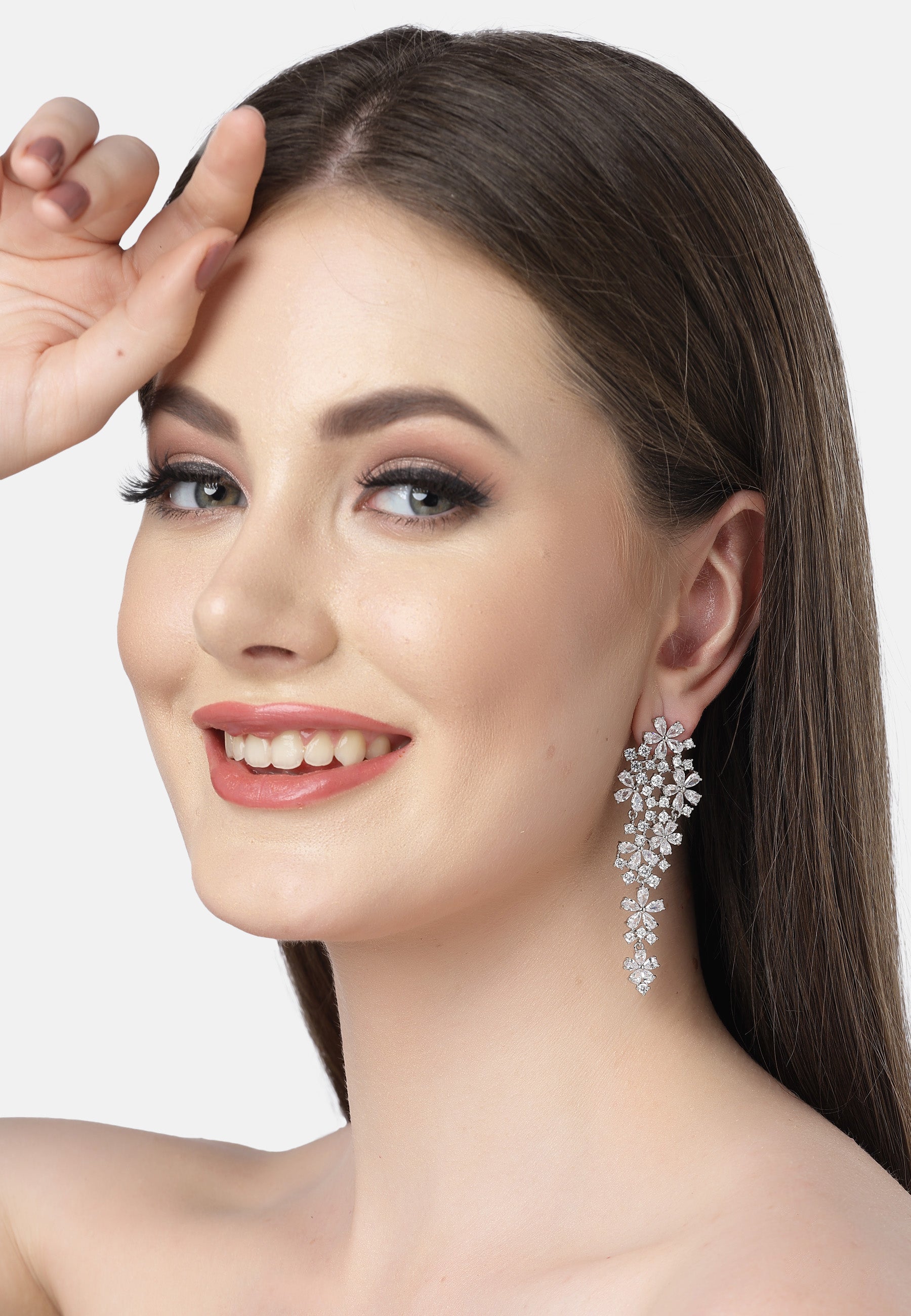 Elegant Floral Cascading Earrings