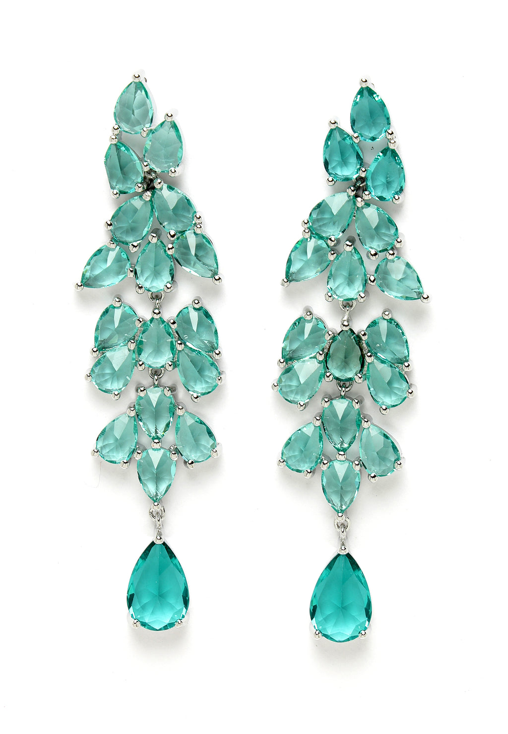 Long Drop Crystal Earrings