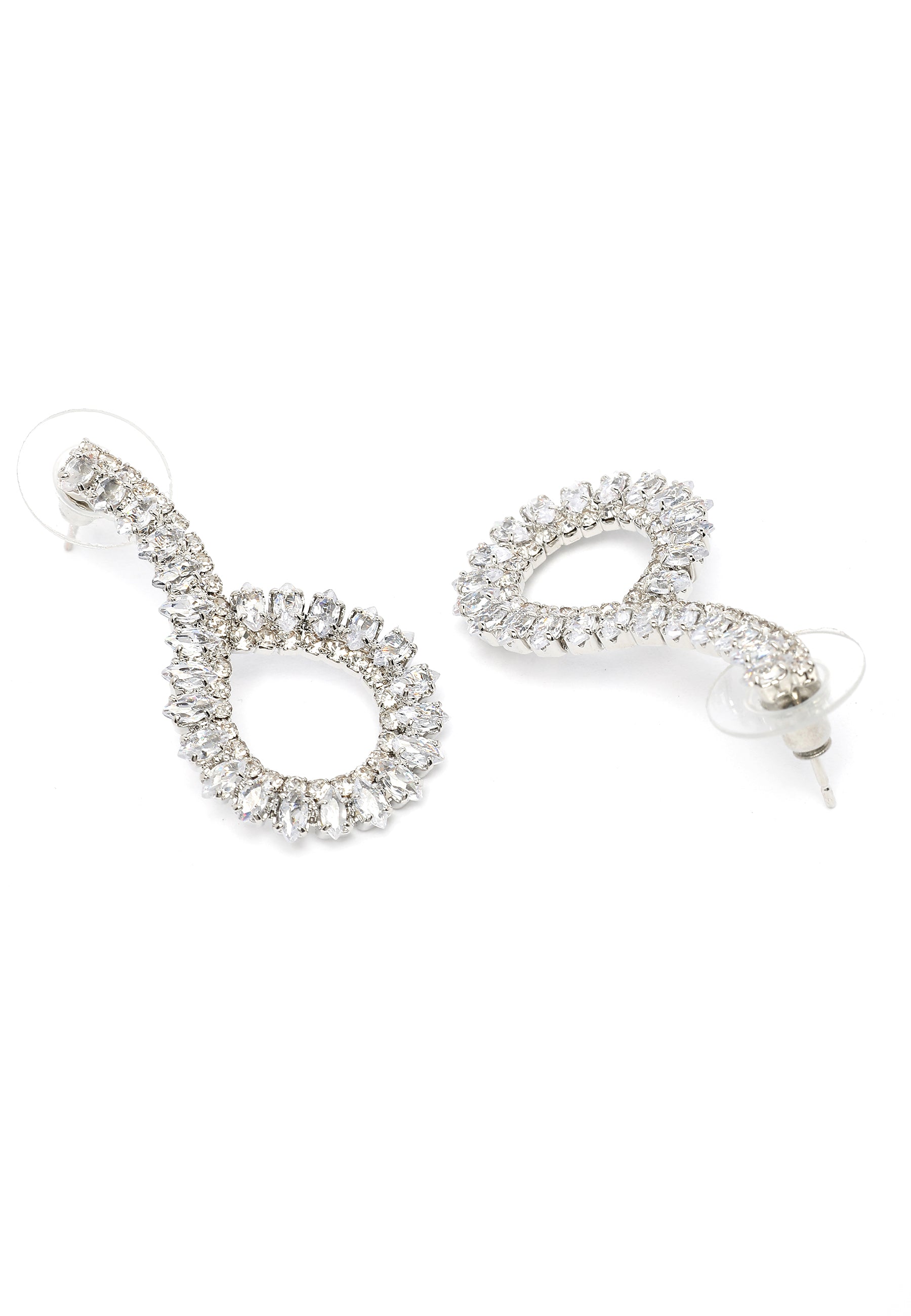 Boucles d'oreilles en poussière de diamant