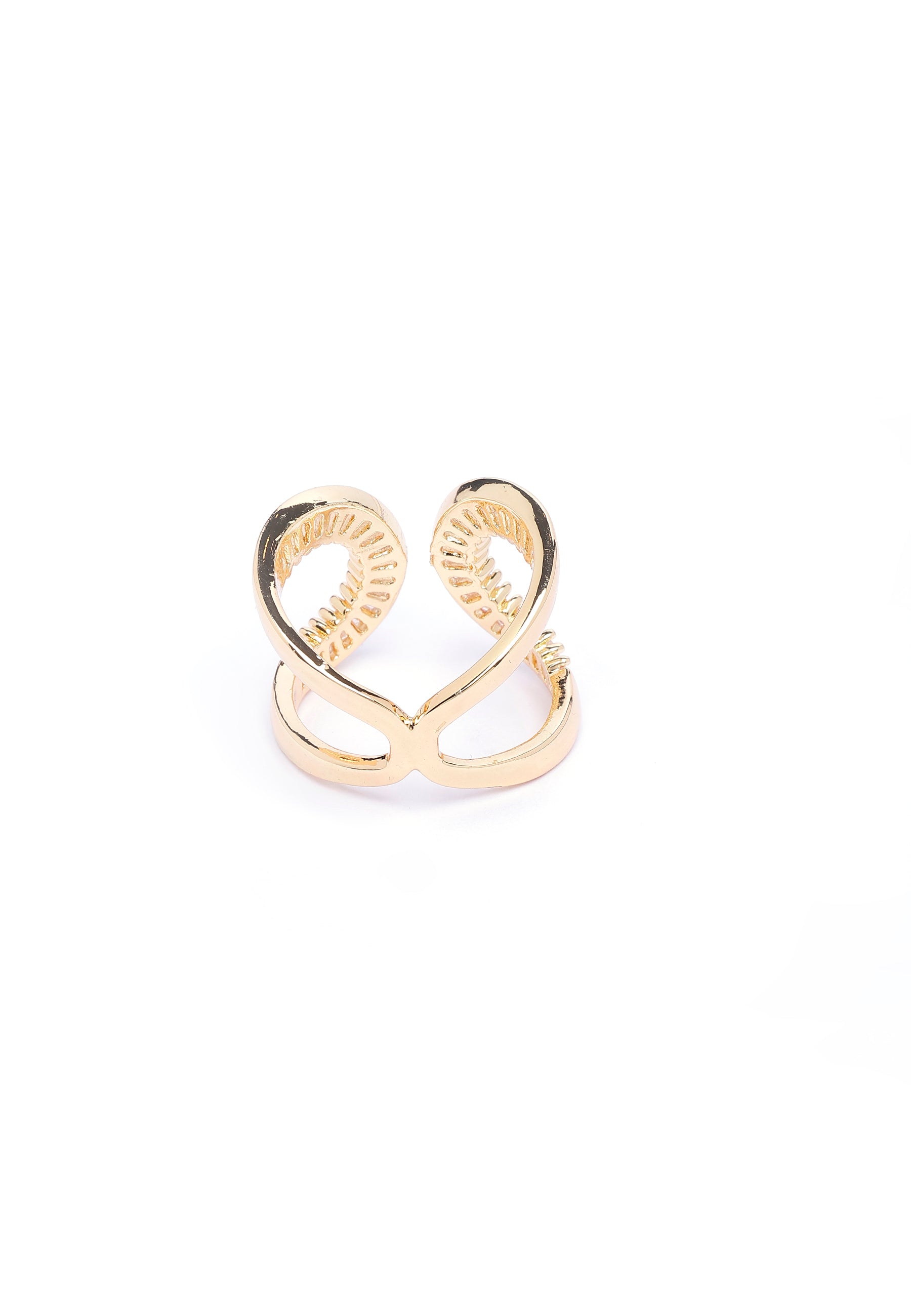 Anello Glam Golden Crescent