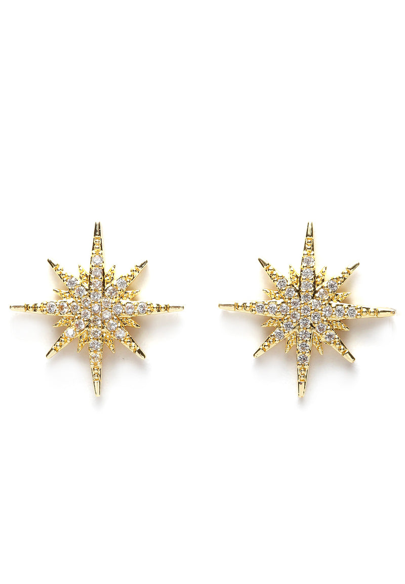 Gold Star Crystal Stud korvakorut