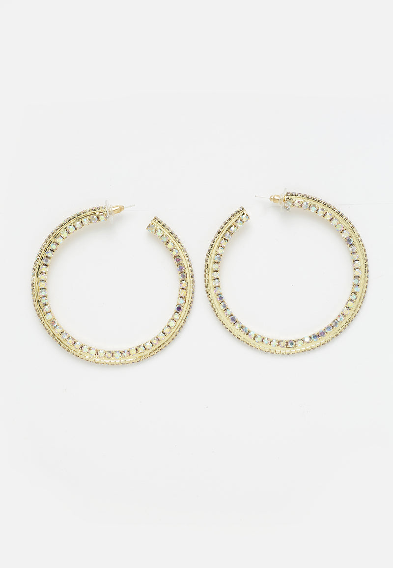 Gold Plated big Hoop Earrings