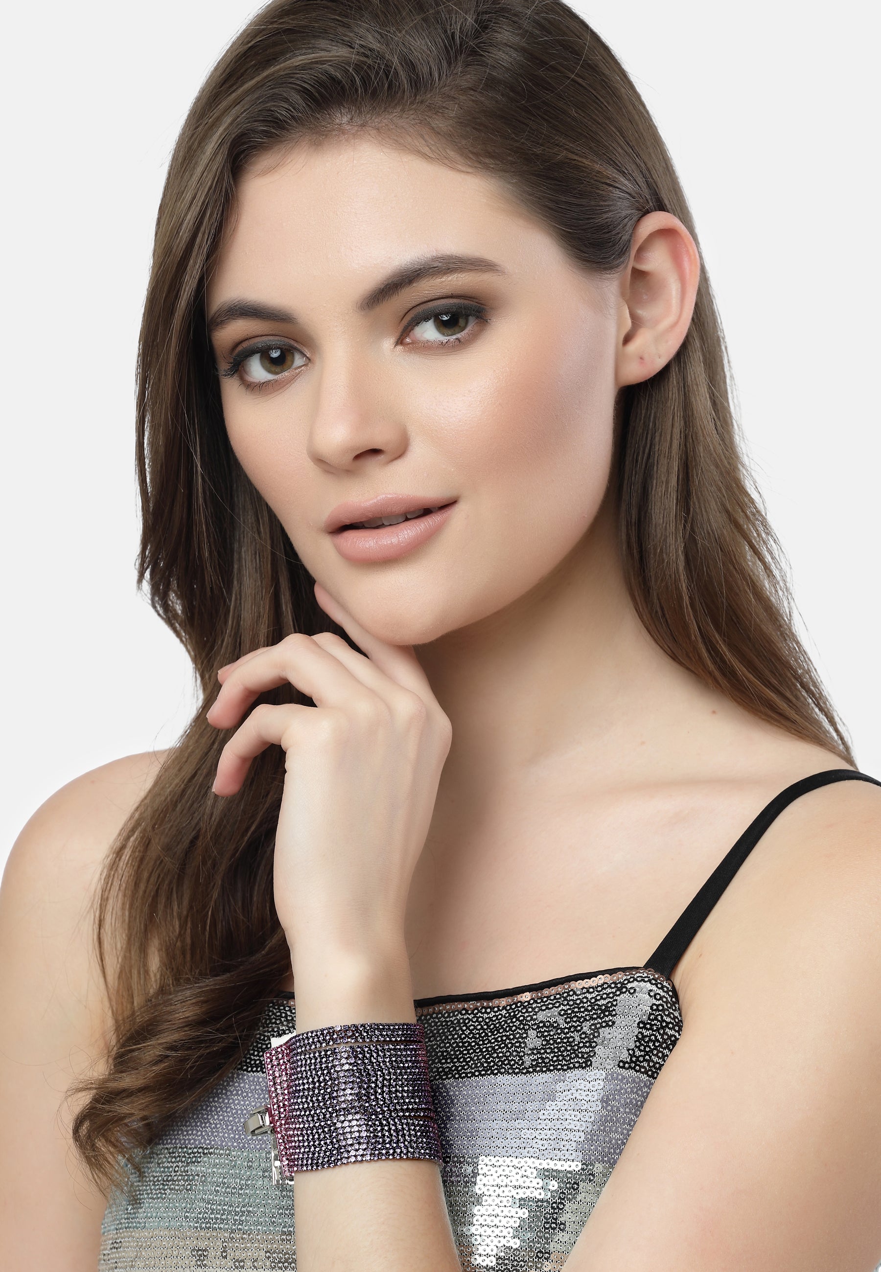 Luxuriöses Diva-Armband in Rosa
